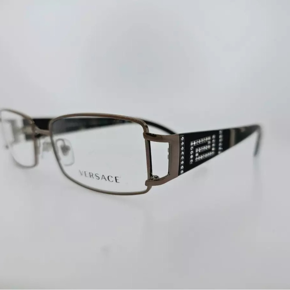 Versace Women’s eyeglasses for prescription lenses.